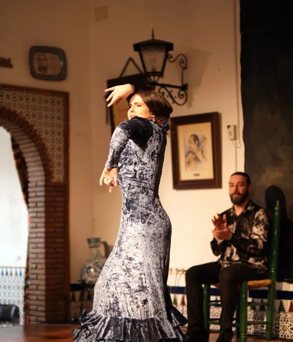 Bailaora con vestido típico andaluz